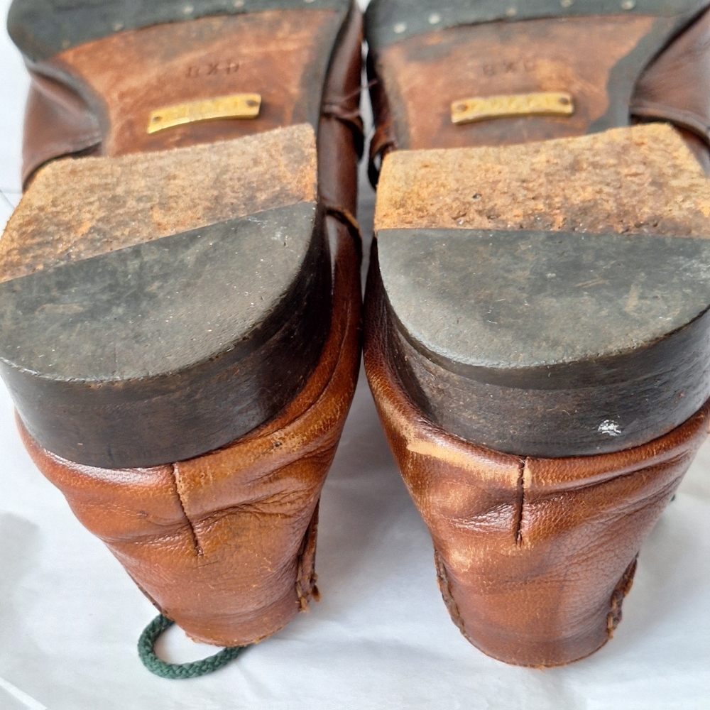 VINTAGE Rare Gucci Horsebit Brown Leather Flat Loafers - 8.5 - Picture 14 of 15
